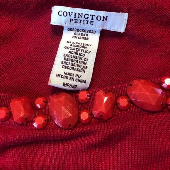 Women's Red Sweater - Picture 3 of 3